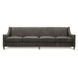 Palisades Charcoal Leather Sofa - Ornate Home