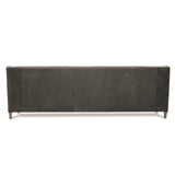 Palisades Charcoal Leather Sofa - Ornate Home