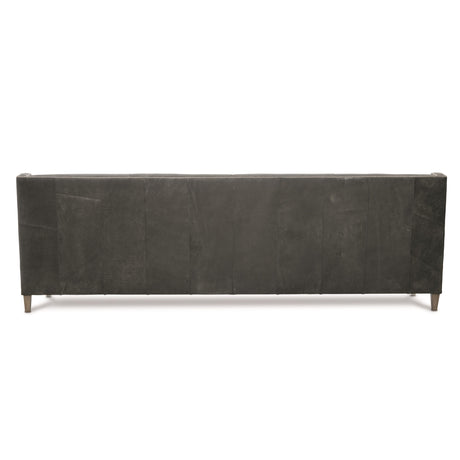 Palisades Charcoal Leather Sofa - Ornate Home