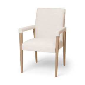 Palisades Cream/Brown Curved Back Dining Side Chair - Ornate Home