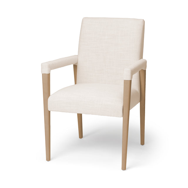 Palisades Cream/Brown Curved Back Dining Side Chair - Ornate Home