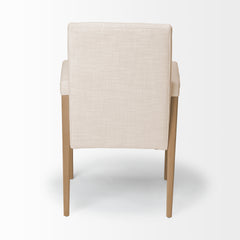Palisades Cream/Brown Curved Back Dining Side Chair - Ornate Home