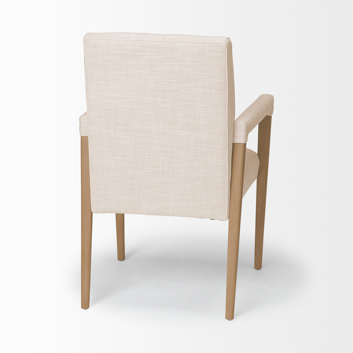 Palisades Cream/Brown Curved Back Dining Side Chair - Ornate Home