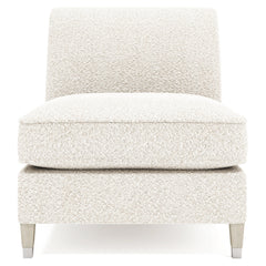 Palisades Gray/Beige Armless Chair Without Nails - Ornate Home