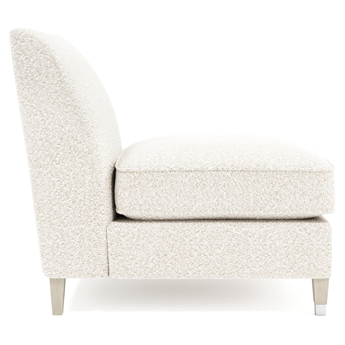 Palisades Gray/Beige Armless Chair Without Nails - Ornate Home