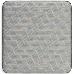 Palisades Gray/Blue 14 Inch Memory Foam Mattress  / Plush - Ornate Home