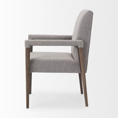 Palisades Gray/Brown Curved Back Dining Side Chair - Ornate Home