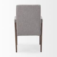 Palisades Gray/Brown Curved Back Dining Side Chair - Ornate Home