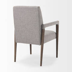 Palisades Gray/Brown Curved Back Dining Side Chair - Ornate Home