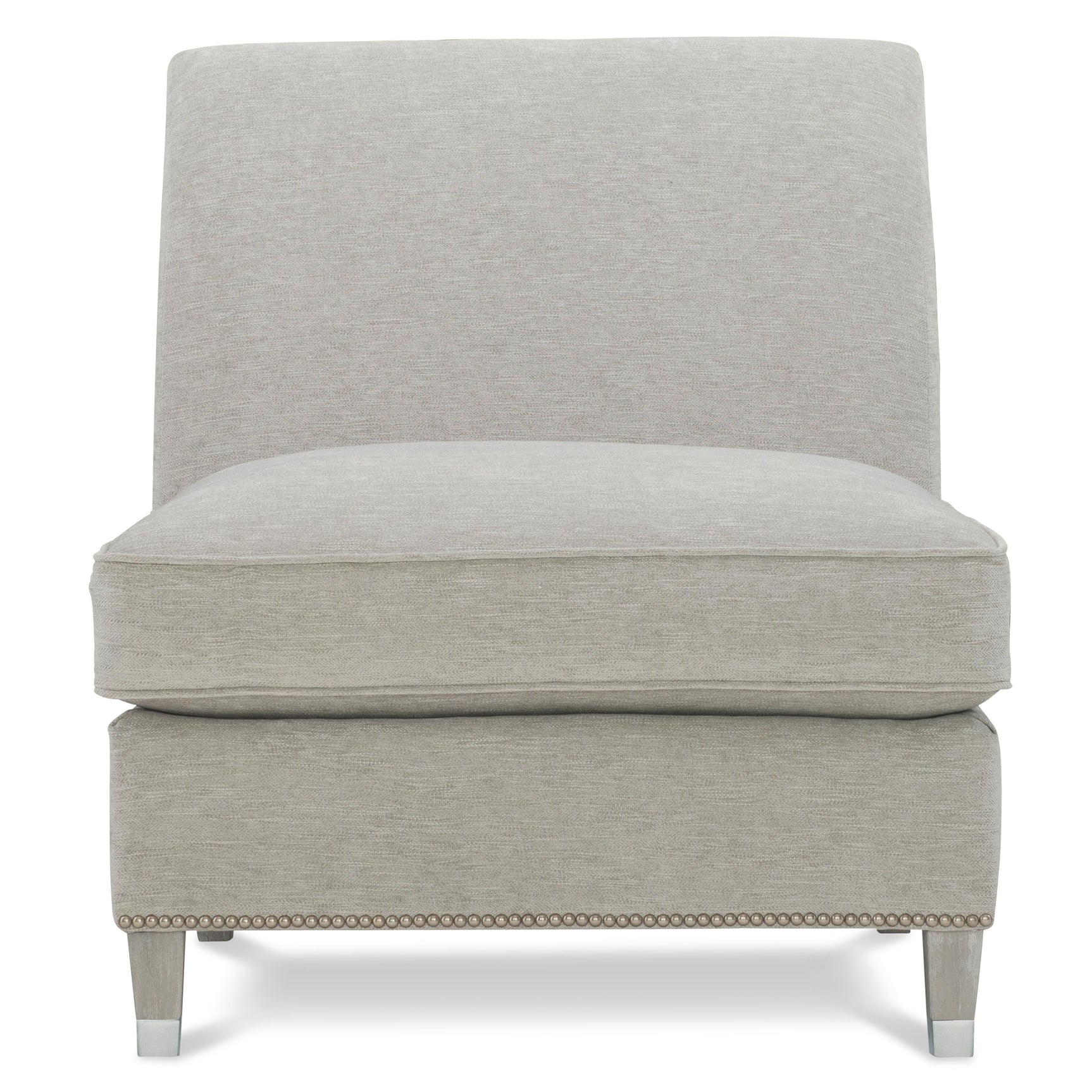 Palisades Greige Armless Chair - Ornate Home