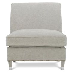 Palisades Greige Armless Chair - Ornate Home