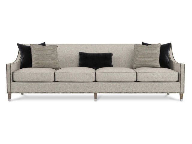Palisades Grey 4 Seat Cushions Fabric Sofa - Ornate Home