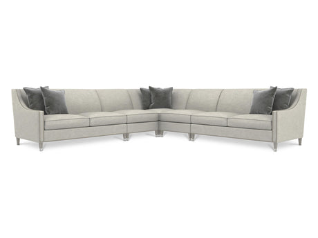 Palisades Grey Fabric Sectional - Ornate Home