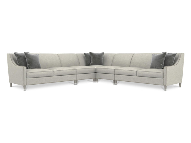 Palisades Grey Fabric Sectional - Ornate Home
