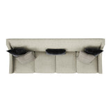 Palisades Mocha Sofa Without Nails - Ornate Home