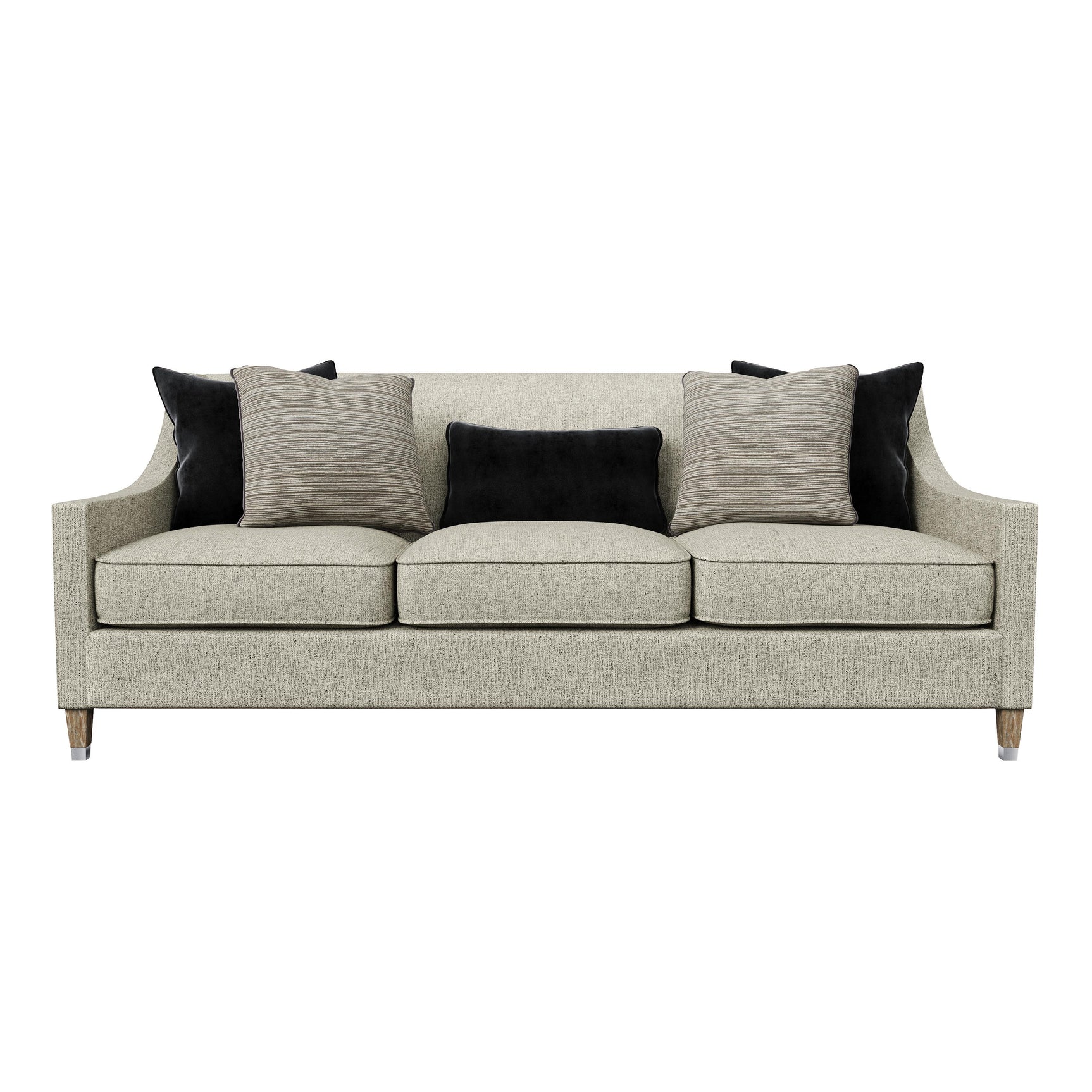 Palisades Mocha Sofa Without Nails - Ornate Home
