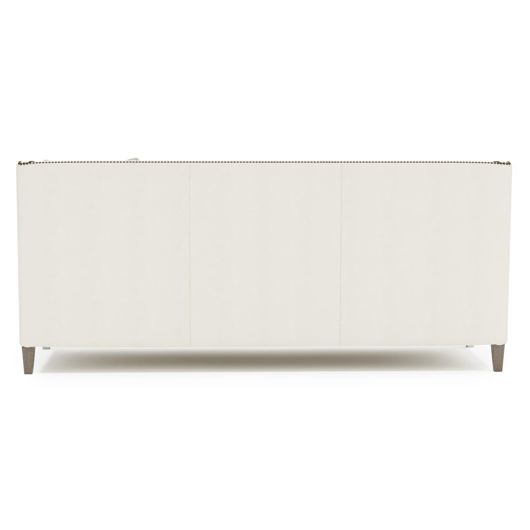 Palisades White/Cream Leather Sofa - Ornate Home