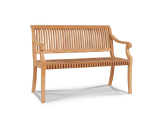Palm 2-Person Teak Outdoor Bench - Ornate Home