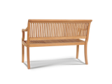 Palm 2-Person Teak Outdoor Bench - Ornate Home