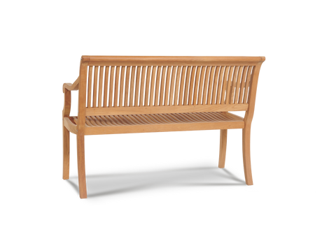 Palm 2-Person Teak Outdoor Bench - Ornate Home