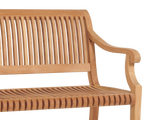 Palm 2-Person Teak Outdoor Bench - Ornate Home