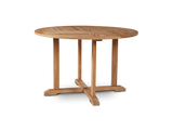 Palm 5-Piece Round Teak Outdoor Dining Set - Ornate Home