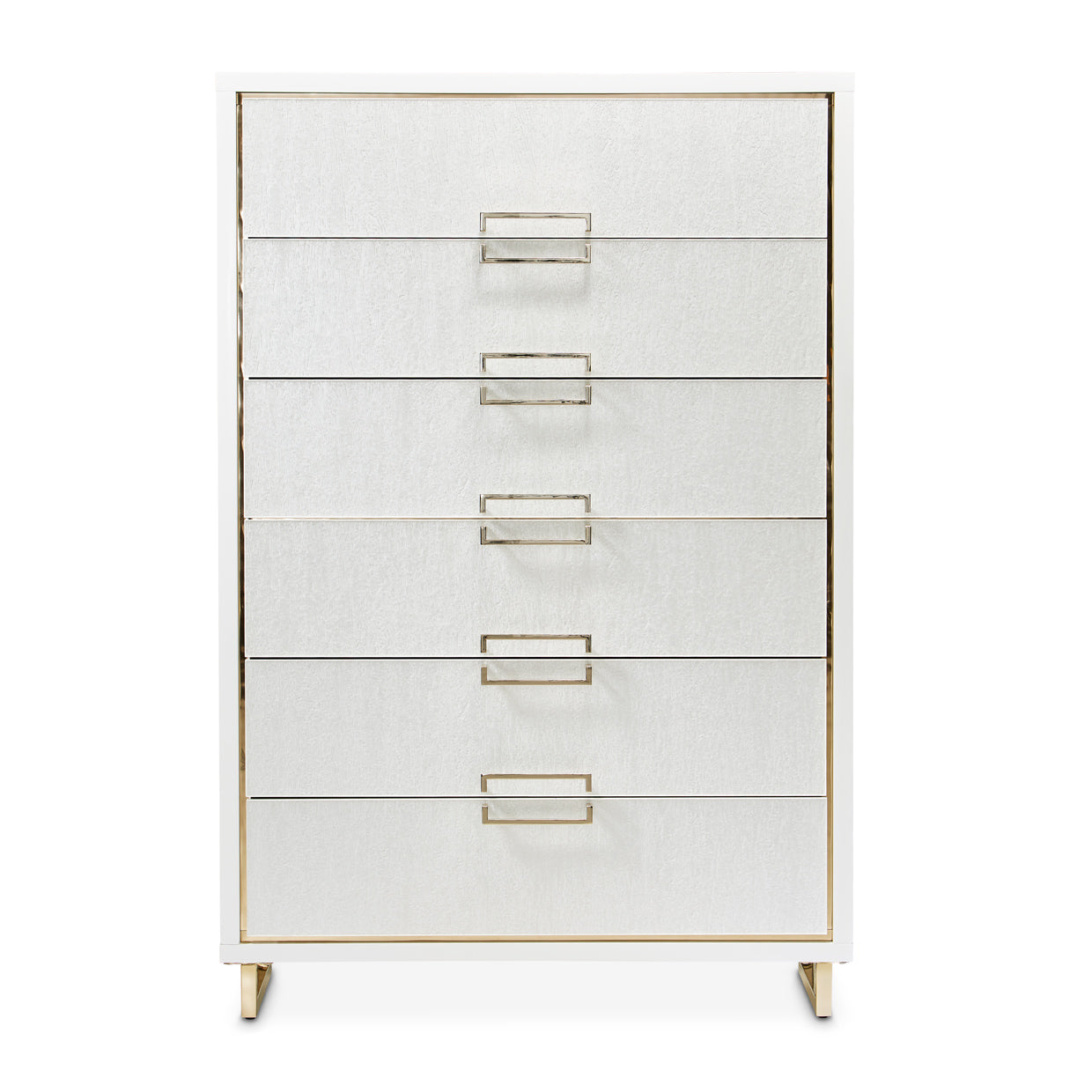 Palm Gate Cloud White 6-Drawer Chest - Ornate Home