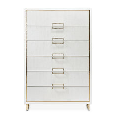 Palm Gate Cloud White 6-Drawer Chest - Ornate Home
