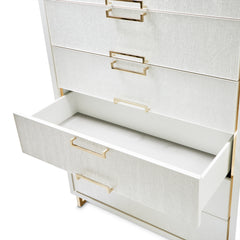 Palm Gate Cloud White 6-Drawer Chest - Ornate Home