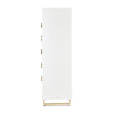 Palm Gate Cloud White 6-Drawer Chest - Ornate Home