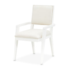 Palm Gate Cloud White/Cream Arm Chair (Set of 2) - Ornate Home