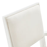 Palm Gate Cloud White/Cream Arm Chair (Set of 2) - Ornate Home
