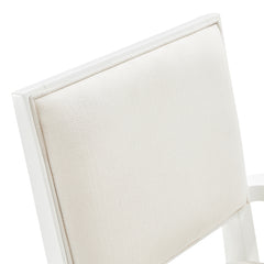 Palm Gate Cloud White/Cream Arm Chair (Set of 2) - Ornate Home