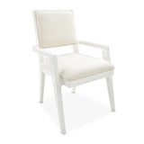 Palm Gate Cloud White/Cream Arm Chair (Set of 2) - Ornate Home