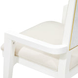 Palm Gate Cloud White/Cream Arm Chair (Set of 2) - Ornate Home