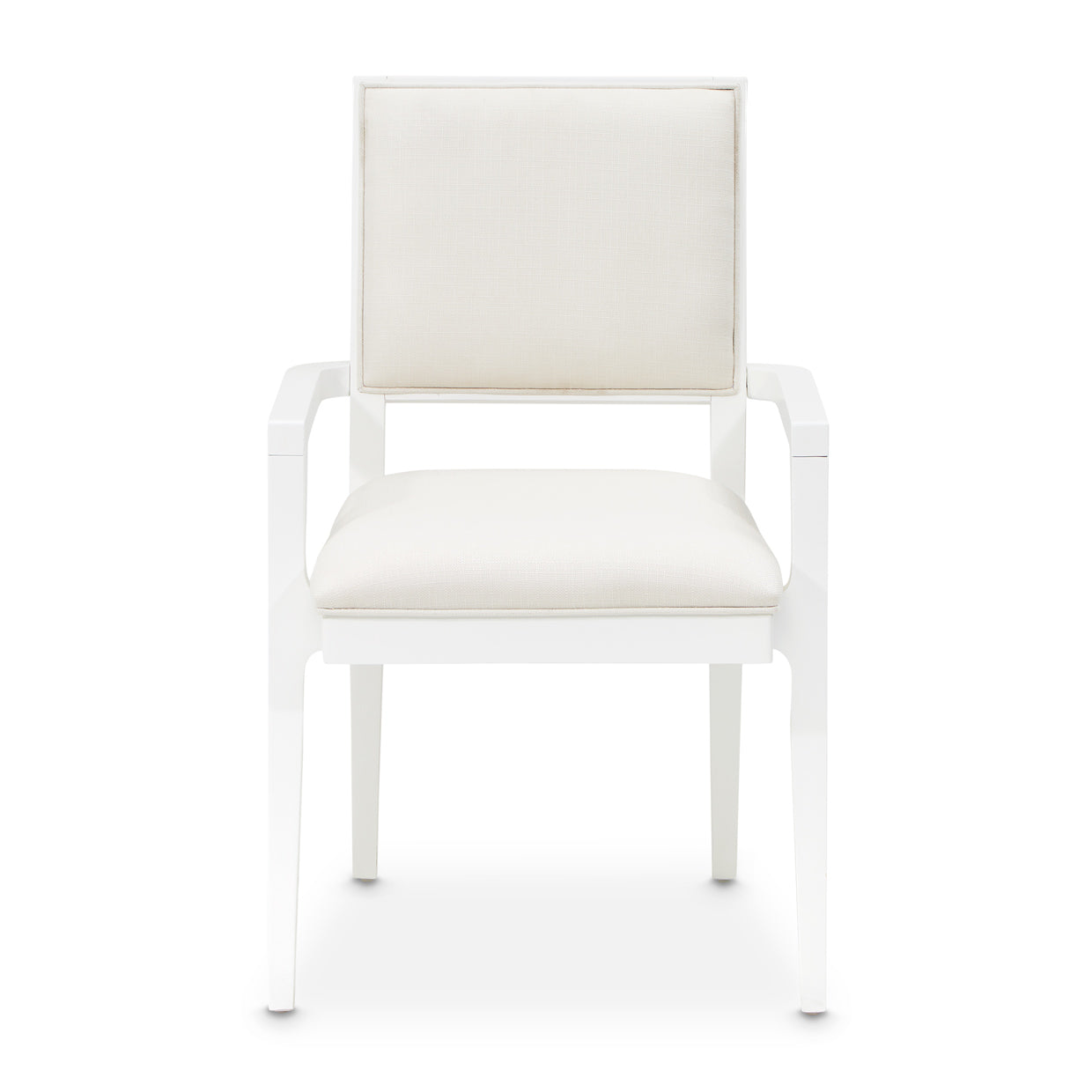 Palm Gate Cloud White/Cream Arm Chair (Set of 2) - Ornate Home