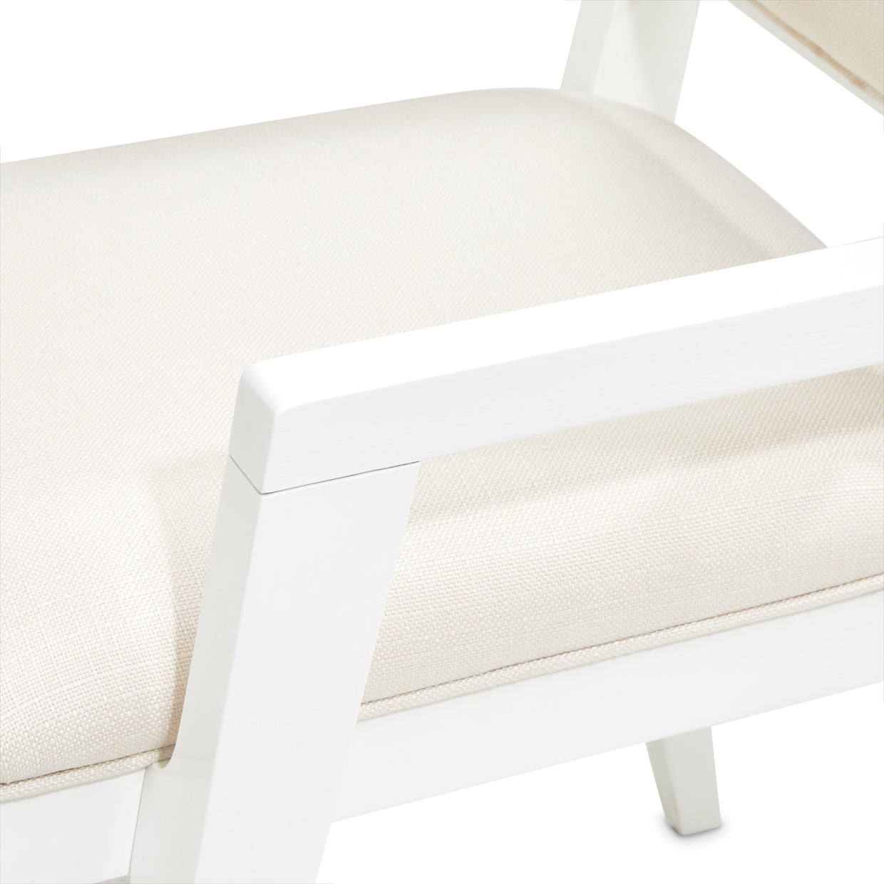 Palm Gate Cloud White/Cream Arm Chair (Set of 2) - Ornate Home