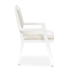 Palm Gate Cloud White/Cream Arm Chair (Set of 2) - Ornate Home