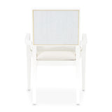 Palm Gate Cloud White/Cream Arm Chair (Set of 2) - Ornate Home