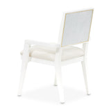 Palm Gate Cloud White/Cream Arm Chair (Set of 2) - Ornate Home