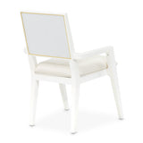 Palm Gate Cloud White/Cream Arm Chair (Set of 2) - Ornate Home