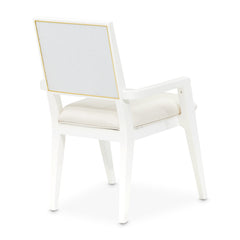 Palm Gate Cloud White/Cream Arm Chair (Set of 2) - Ornate Home