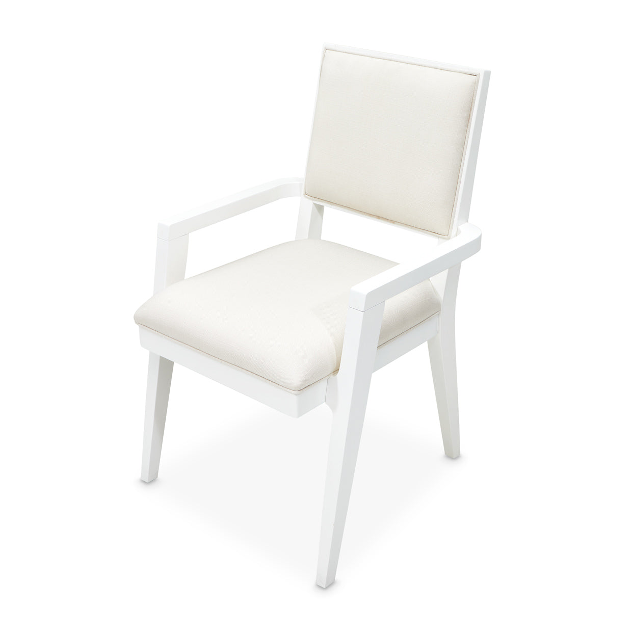 Palm Gate Cloud White/Cream Arm Chair (Set of 2) - Ornate Home