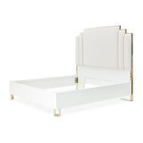 Palm Gate Cloud White/Cream Upholstered Bed - Ornate Home