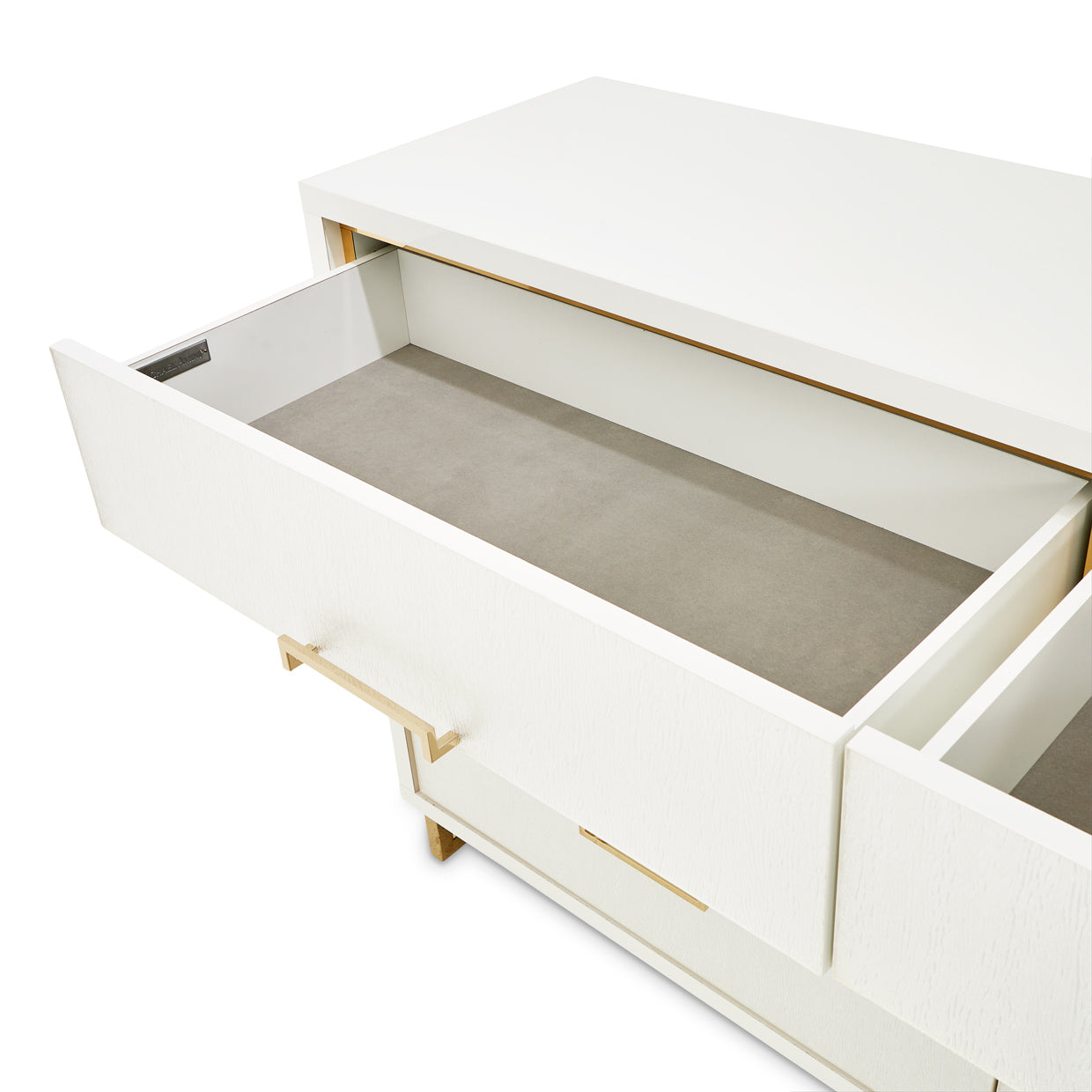 Palm Gate Cloud White Dresser - Ornate Home