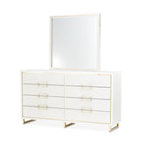 Palm Gate Cloud White Dresser with Mirror - Ornate Home