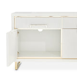 Palm Gate Cloud White Media Cabinet - Ornate Home