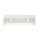 Palm Gate Cloud White Media Cabinet - Ornate Home