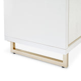 Palm Gate Cloud White Media Cabinet - Ornate Home