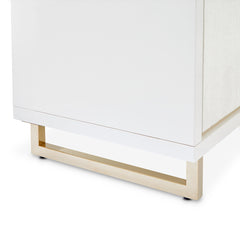 Palm Gate Cloud White Media Cabinet - Ornate Home